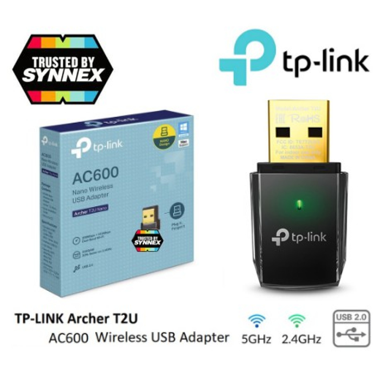 (พร้อมส่ง) TP-LINK (Archer T2U) AC600 Dual Band Wireless USB Adapter