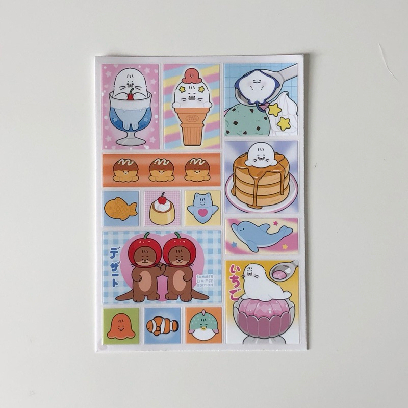Summer parfait 🍧 sticker สติกเกอร์ A6