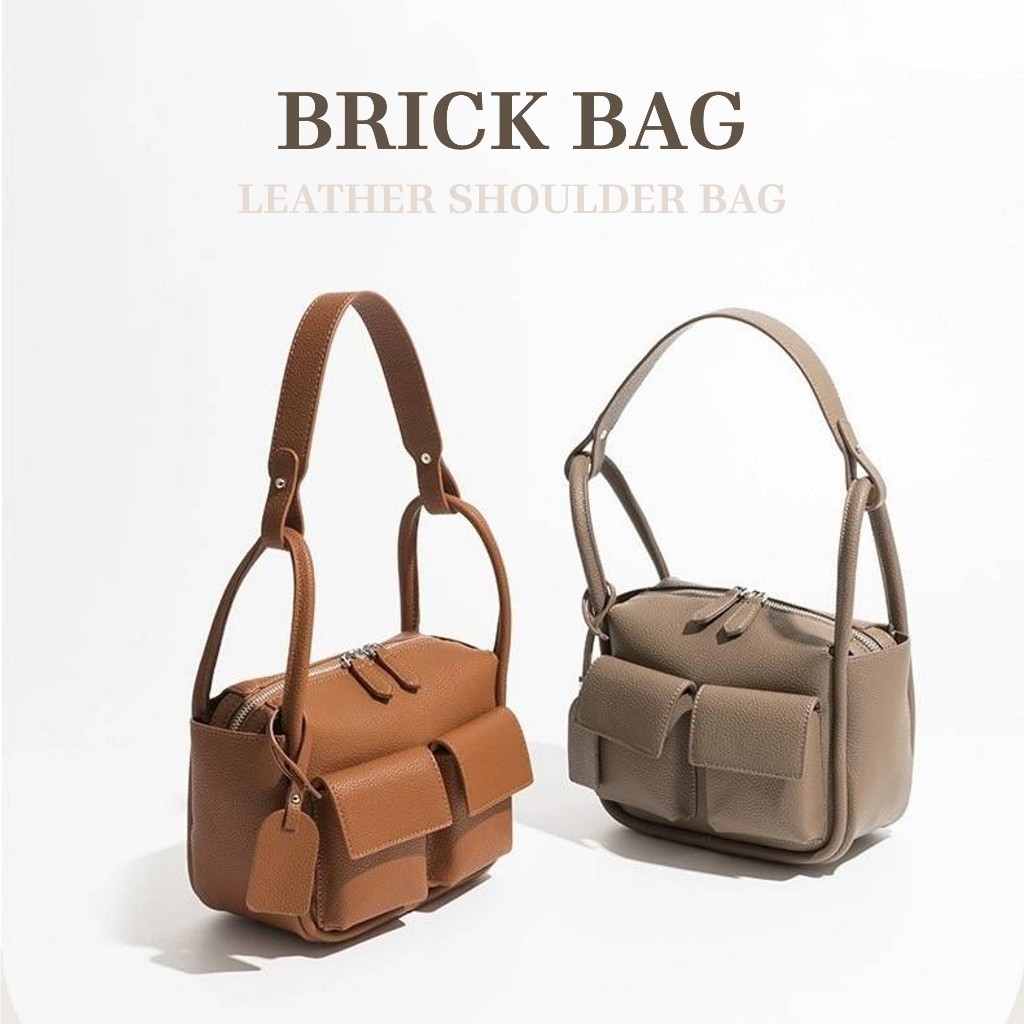 ส่งไวจากไทย 【พร้อมส่ง】 กระเป๋าสะพายข้าง บริคยีนส์ Brick jean 2BB