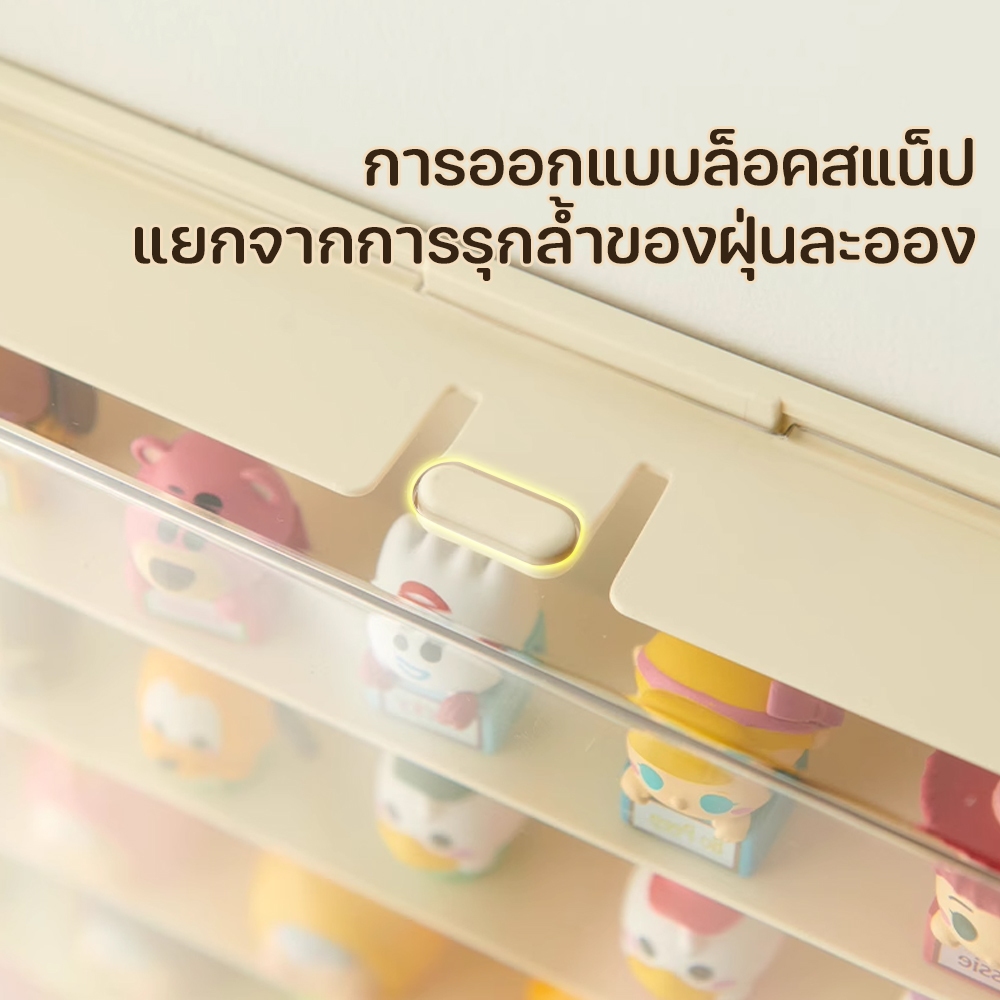 ตู้โชว์ติดผนัง ตู้โชว์ตุ๊กตา กล่องฟิกเกอร์ กันฝุ่นกันความชื้น มีฝาปิด ดีไซน์สวยหรู ประตูแม่เหล็ก ไม่ต้องติดตั้ง ราคา ถูกที่สุด ดีลบีเคเค แกลเลอรีภาพที่ 8