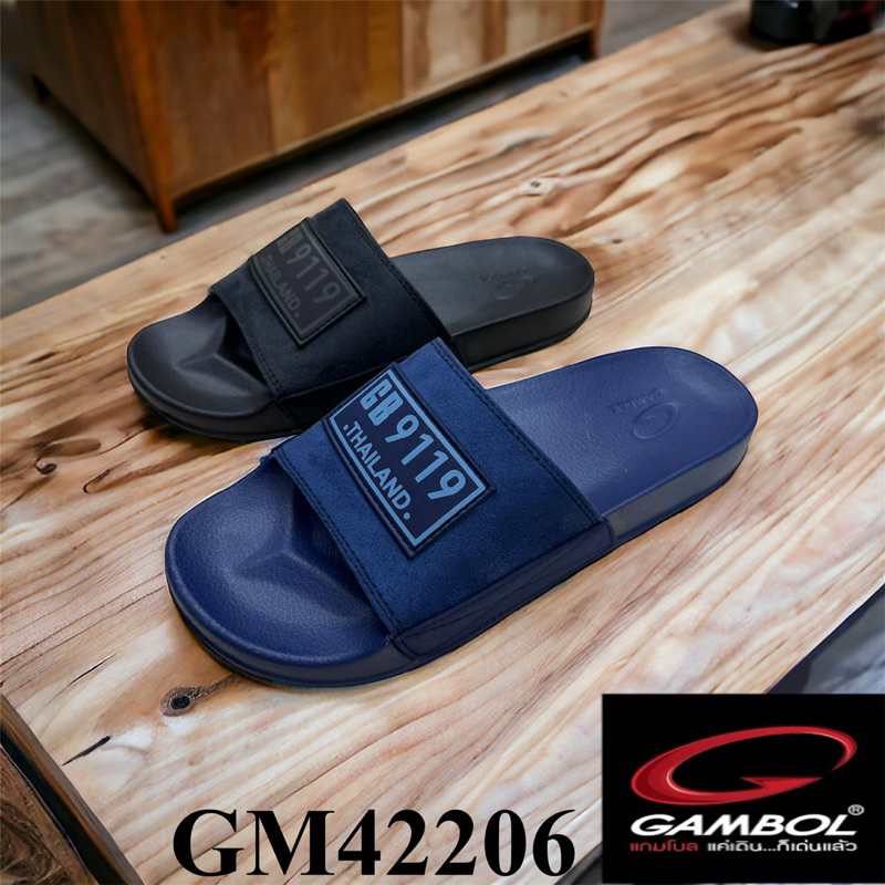 Gambol GM 42206 รองเท้าแตะสวม แกมโบล size36-44 สีดำ/กรม ยสห/ยหซ รูปที่ 8