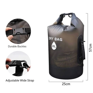 กระเป๋ากันน้ำ 5L 10L 20L Storage Pack สำหรับว่ายน้ำเดินป่าล่องแก่งพายเรือคายัคล่องแก่ง Drybags กระเป๋าเป้สะพายหลัง