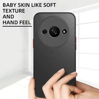 Case Redmi A3 เคสขอบสีหลังด้าน สำหรับ Xiaomi Redmi A3 เคสกันกระแทก เคสขอบสี