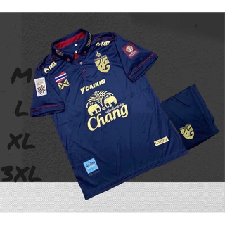 ชุดฟุตบอลชุดกีฬาเสื้อพร้อมกางเกงผ้านิ่มเย็นใส่สบายงานดี ปัก&สกรีน