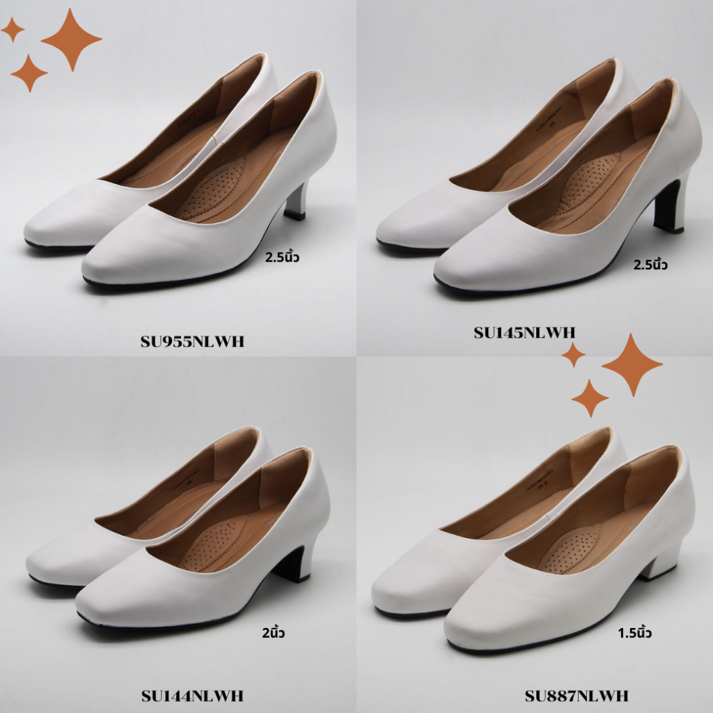 SOFIT รองเท้าคัชชูผู้หญิง สีขาว หนังแท้100% แบรนด์แท้ส่งจากโรงงานผลิต