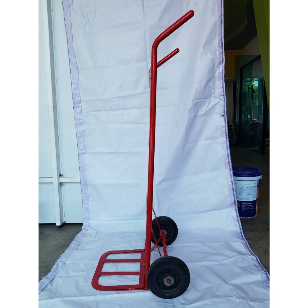 รถเข็น รถเข็นของ หลังตรง สีแดง รถใสของ รถเข็นของ 2 ล้อ รูปที่ 3