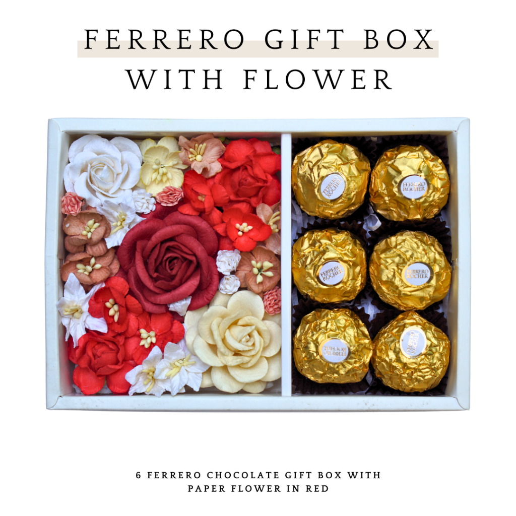 Ferrero gift box chocolate birthday วันเกิด วันครบรอบ ของขวัญ Ferraro gift box 6 ลูก birthday gift congratulations ของขว