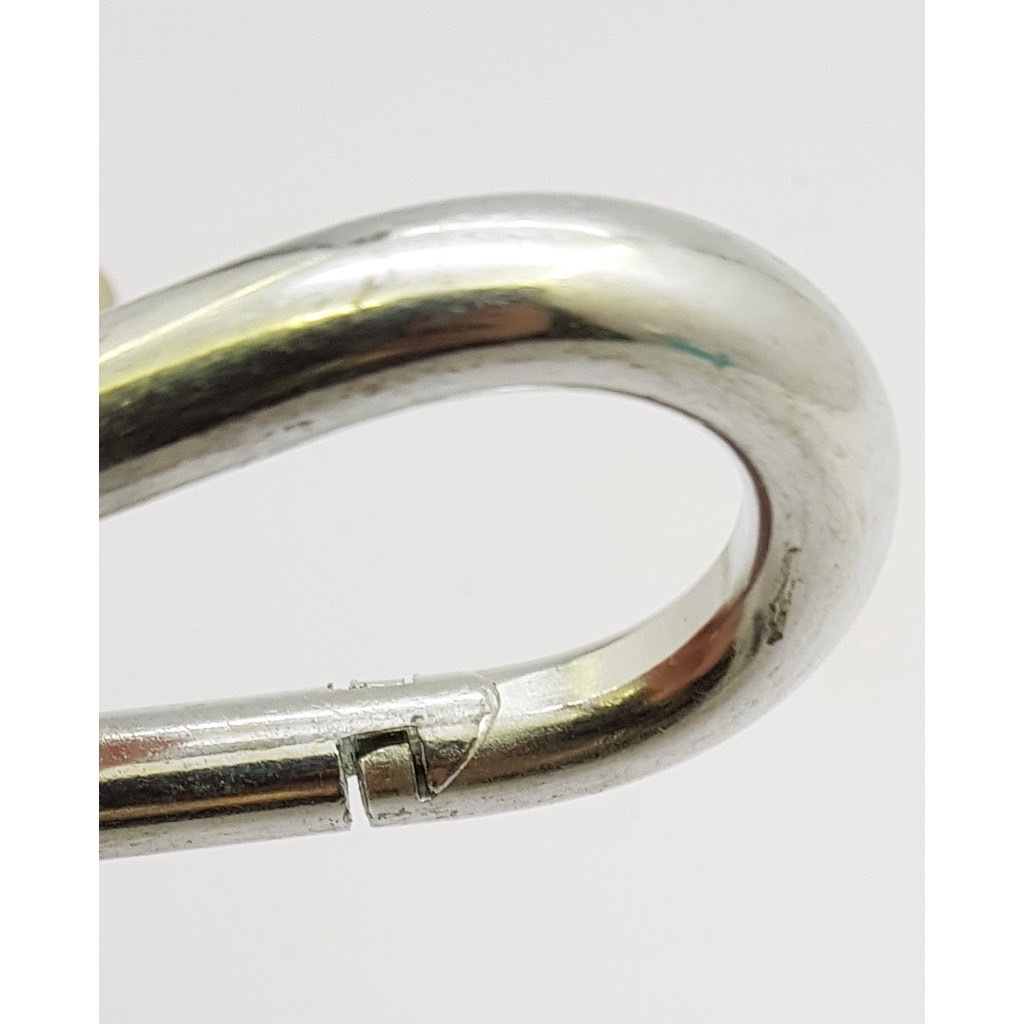 ตะขอสับโซ่เหล็กชุบซิงค์  สแน็ปลิงค์ คาราบิเนอร์   สแนปลิงค์ Carabiner ตะขอห่วงตัวD  ตะขอแขวน  สแนปฮุค  Snap Hook L148 - รูปที่ 2
