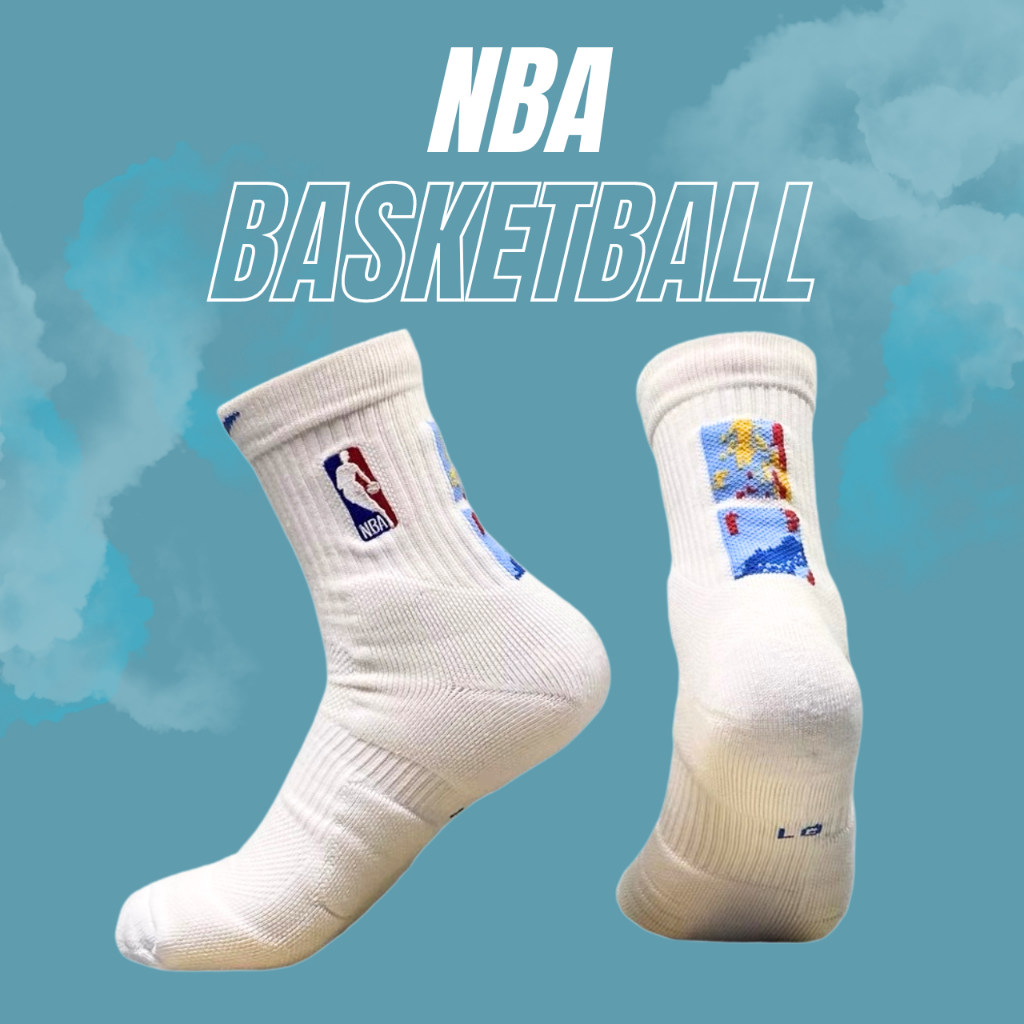 ถุงเท้าสำหรับนักบาส Basketball nbaข้อสั้น  กีฬาบาสเก็ตบอลข้อสูง แบบหนา กีฬาออกกำลังกาย **พร้อมส่งในไทย**