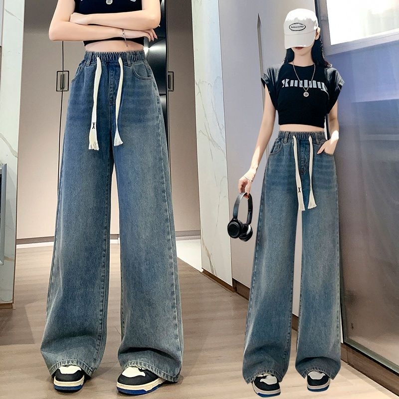 ยีนส์ขากระบอก XL-6XLเอว 30-42 นิ้ว