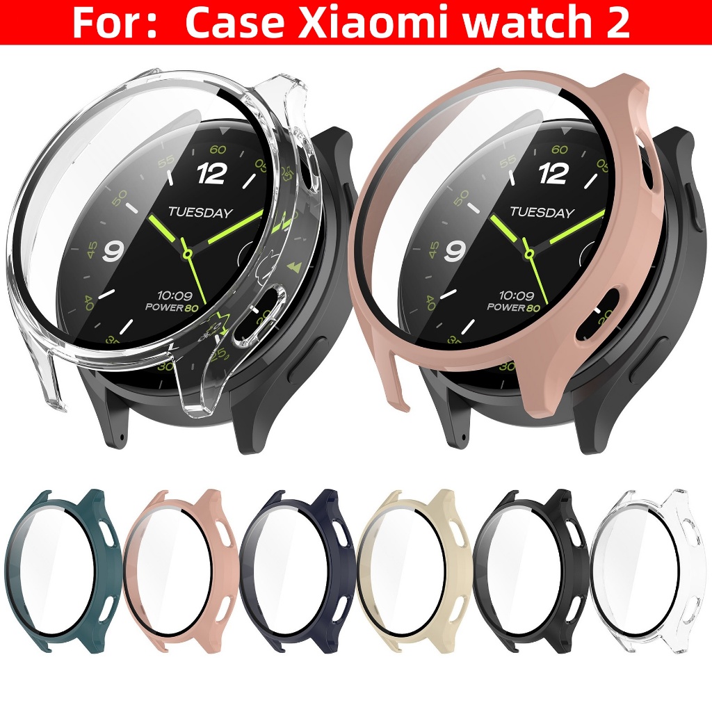 เคสป้องกันหน้าจอ PC XiaoMi Watch2พร้อมฟิล์มกันรอย แบบเต็มจอ เคส สําหรับ Xiaomi Watch 2 Case xiaomi watch 2