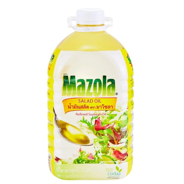 Mazola Sal Ad Refined Soybean Oil 3.3 L. มาโซลา ซาลแอด น้ำมันสลัด ถั่วเหลือง