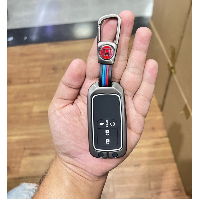 Key case HONDA เคสโลหะพร้อมพวงกุญแจ ตรงรุ่น Accord Civic FC FK ปี 2016-2021 รหัสสินค้า HD-8
