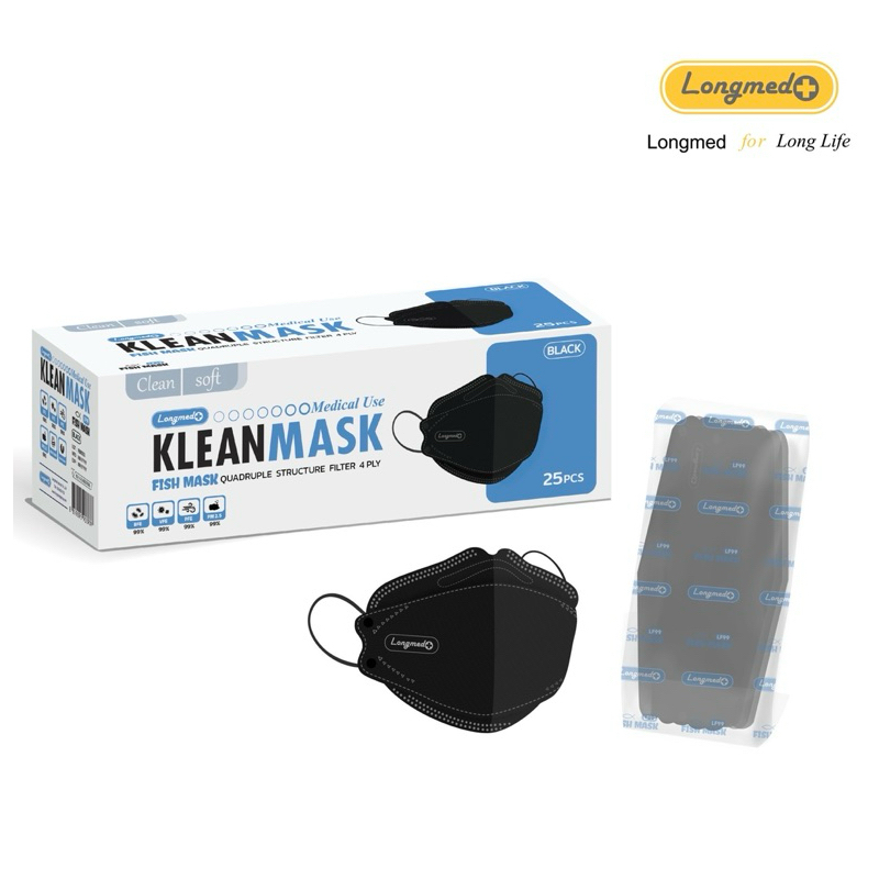 ล็อตใหม่ ส่งไว แมสเว้าจมูก (ยกกล่อง) KLEAN MASK กันฝุ่น PM2.5 หน้ากากอนามัยทางการแพทย์ LONGMED Medical Use 3D แมสเกาหลี