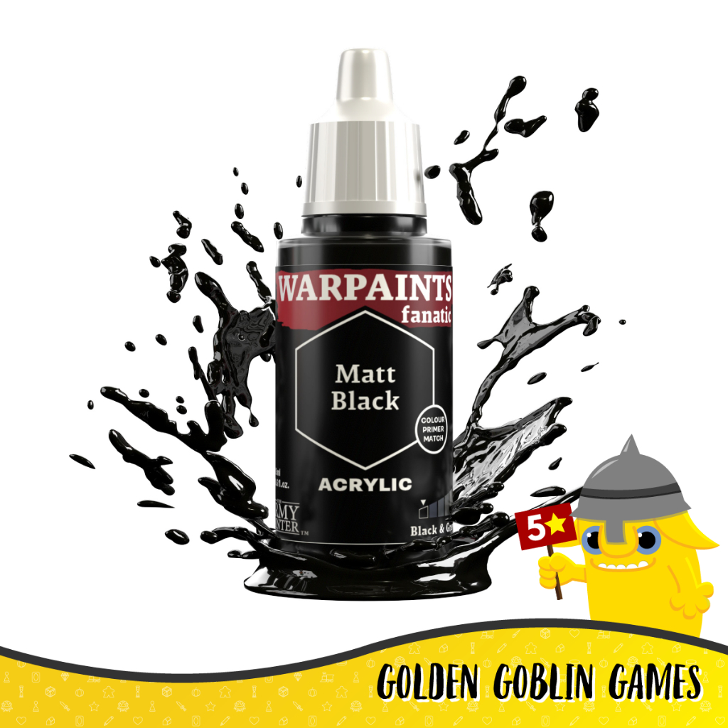 Warpaints Fanatic: Acrylic: Matt Black (A1)