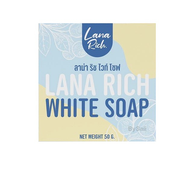1ก้อน สบู่ลาน่าริช Lana Rich White Soap 50 g.