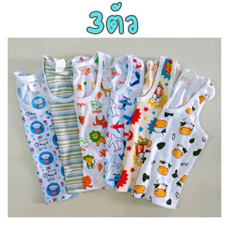 ได้6ตัวเสื้อกล้ามเด็ก [1,2,3T]