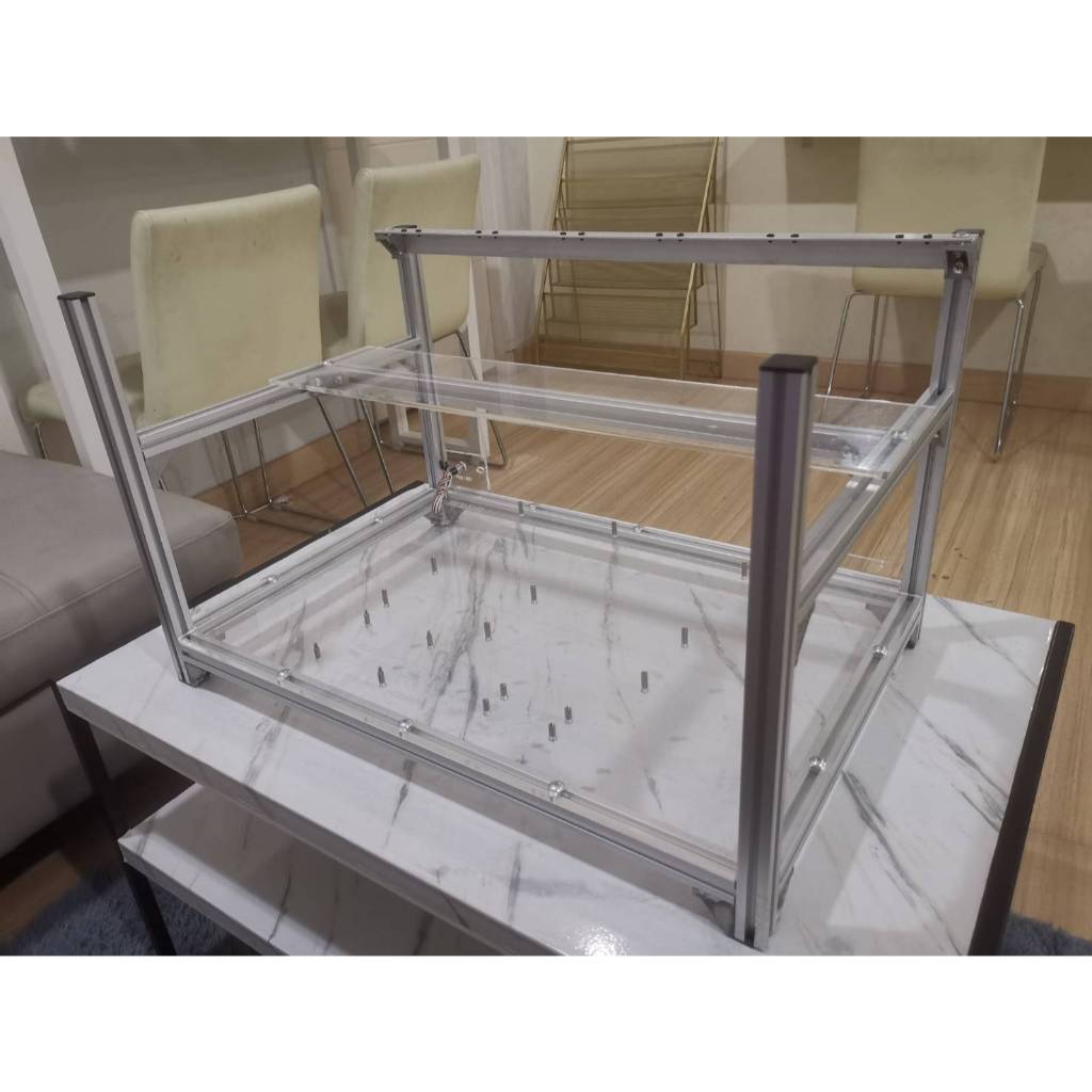 โครงริกอะลูมิเนียม บิดคอย์ 6 GPU มือสอง สภาพดี