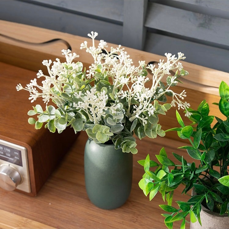 OurHome [พร้อมส่ง] ยูคาลิปตัส Artificial Eucalyptus ตกแต่งงานแต่งงาน ดอกไม้ปลอม ดอกไม้ประดับห้อง อุปกรณ์ประกอบฉากภาพ กา ราคา ถูกที่สุด ดีลบีเคเค แกลเลอรีภาพที่ 8