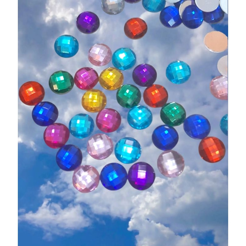 เพชรพลอย 10-12มิล ไม่มีรู