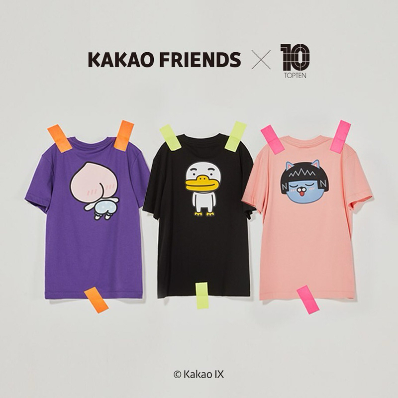 เสื้อมือสอง แบรนด์ kakao friend x topten