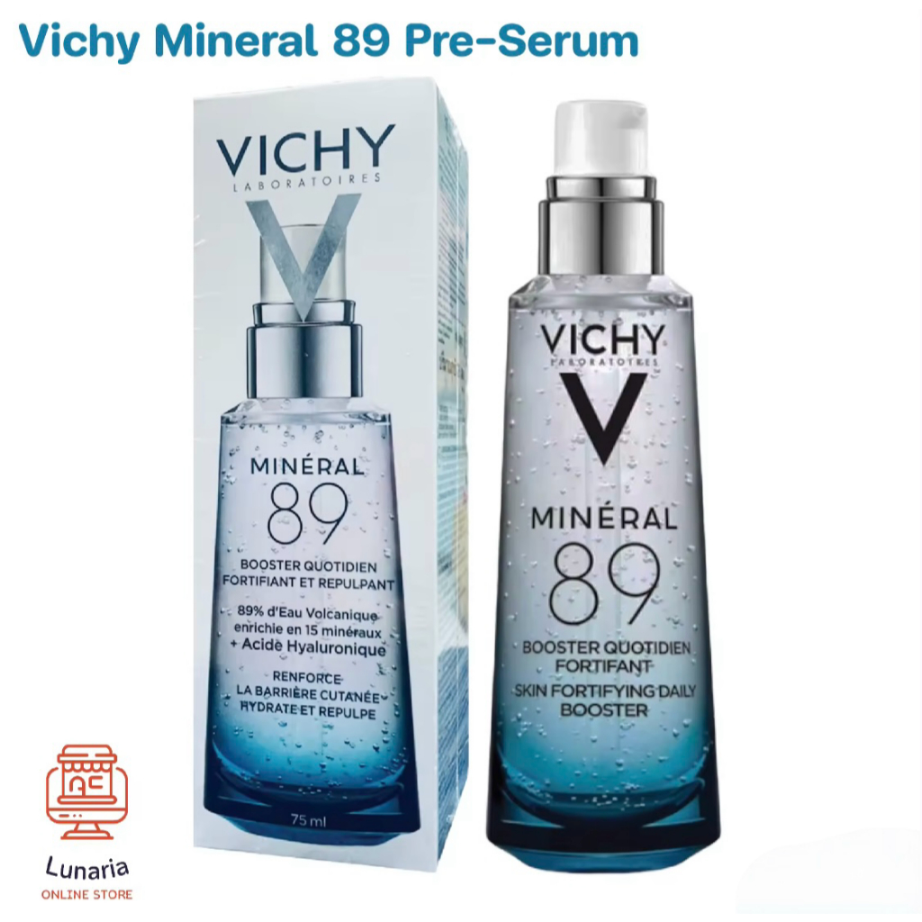 Vichy Mineral 89 Pre-Serum วิชี่ มิเนอรัล 89 พรีเซรั่มน้ำแร่ภูเขาไฟ 75 ml.