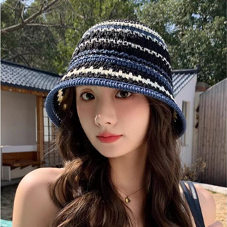 พร้อมส่งด่วนจากไทยหมวกบักเก็ตผ้าถักนิตติ้ง สไตล์ญี่ปุ่น ทรงส…