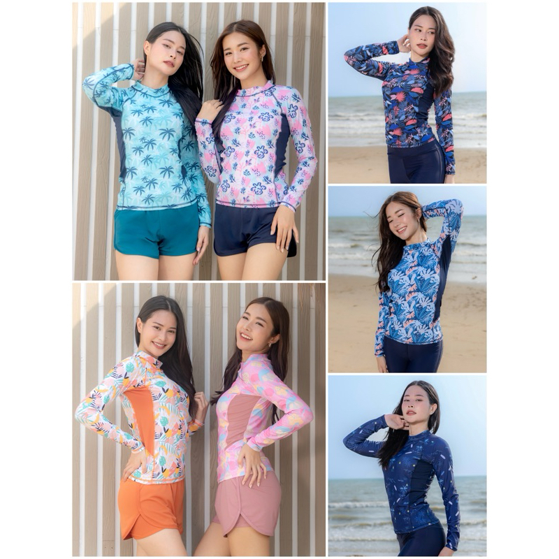 ☀️เสื้อว่ายน้ำแขนยาวกัน   รุ่น slimmer (M-2XL) – โปรปัง