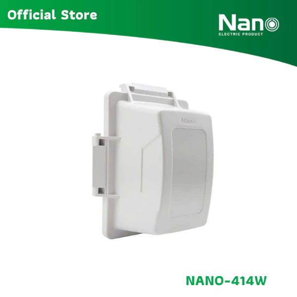 NANO ฝาครอบแผงหน้ากากกันน้ำแบบฝาสูง (1 ชิ้น/กล่อง) รุ่น NANO-414