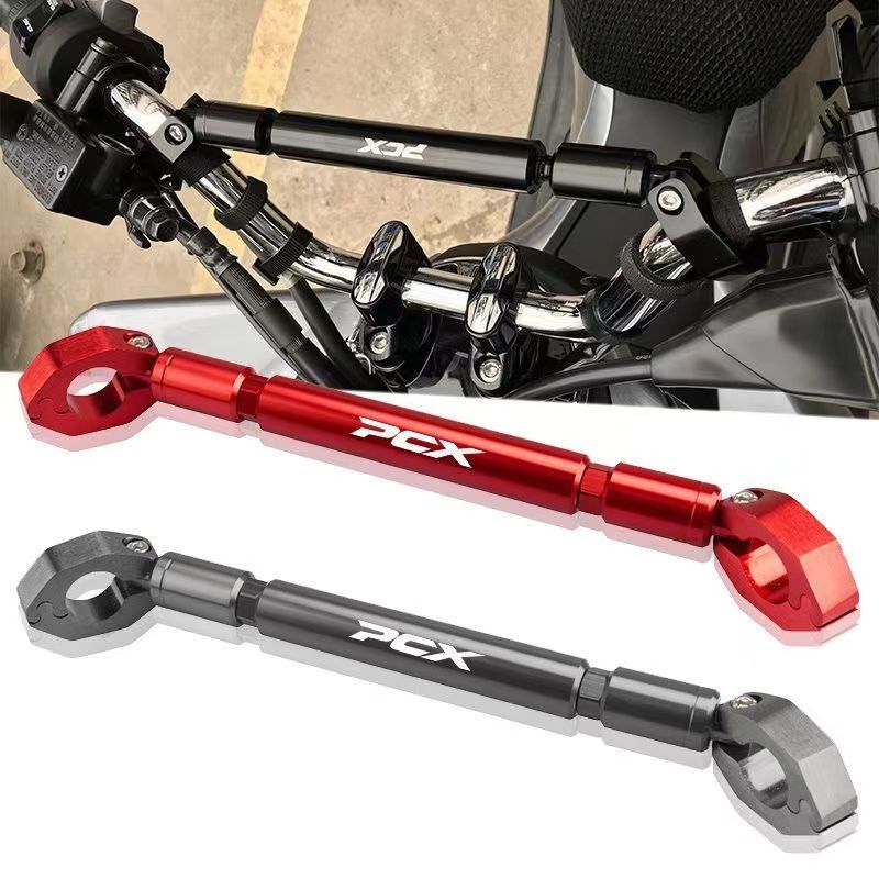 【Mr J Dinner】บาร์จับแฮนด์รถจักรยานยนต์, แฮนด์สากลสำหรับฮอนด้า PCX125 PCX150 PCX160 แฮนด์อลูมิเนียม 7/8 นิ้ว 22 มม. แถบขย