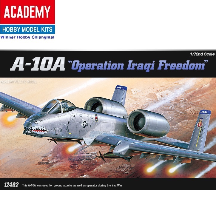โมเดลเครื่องบิน Academy 12402 A-10A OPERATION IRAQ FREEDOM scale 1/72