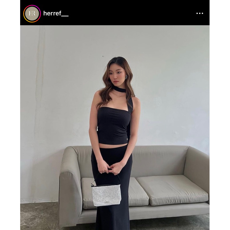 herref julia top in black size xs