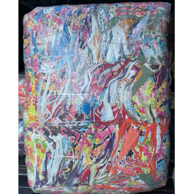 เศษผ้า ยกกระสอบ 25 กิโล ผ้าวน 25 kg. เศษผ้าเย็บวน 10x10