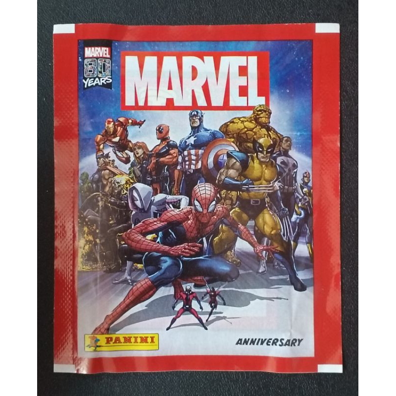 (Sealed Pack) PANINI STICKERS CARD MARVEL 80th YEAR ANNIVERSARY (ซองสุ่มการ์ดสติ๊กเกอร์)