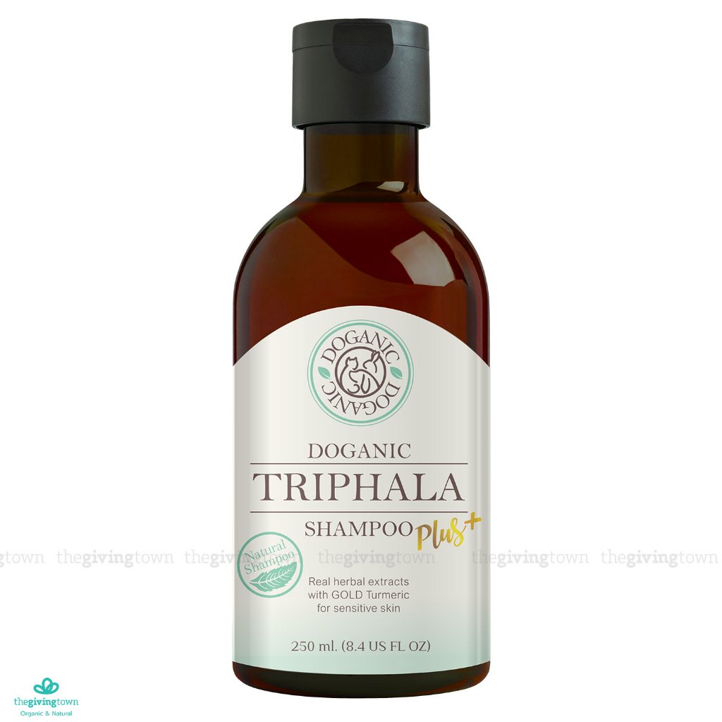 Doganic Triphala Plus+ Shampoo แชมพูสุนัข สมุนไพรสูตร “ตรีผลา” สบู่อาบน้ำสุนัข แชมพูสำหรับน้องหมา