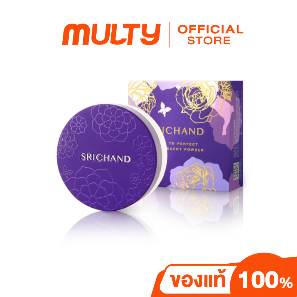 Srichand-Bare to Perfect Translucent Powder 10g. แป้งฝุ่นโปร่งแสงเนื้อนุ่มเนียนละเอียด บางเบา