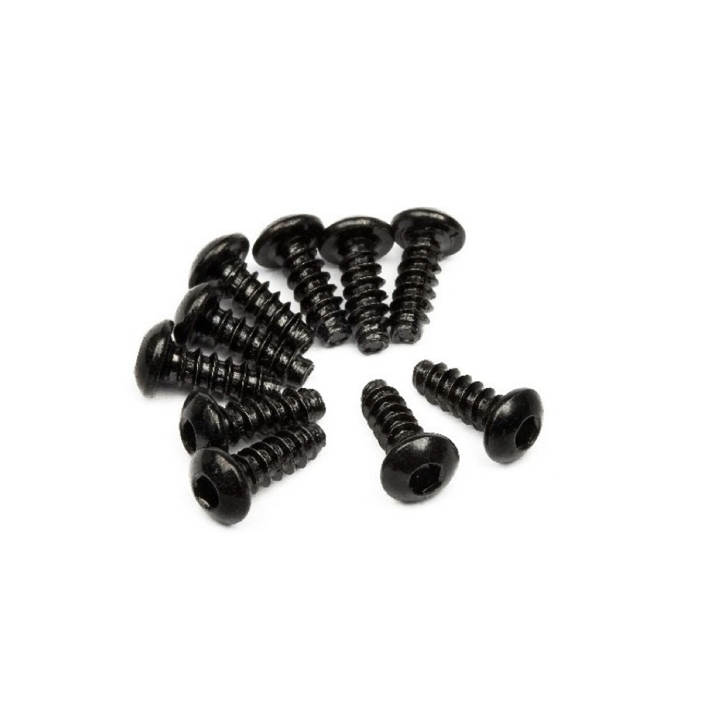 HPI 94353 TP. BUTTON HEAD SCREW M3x8mm (HEX SOCKET/10pcs)
