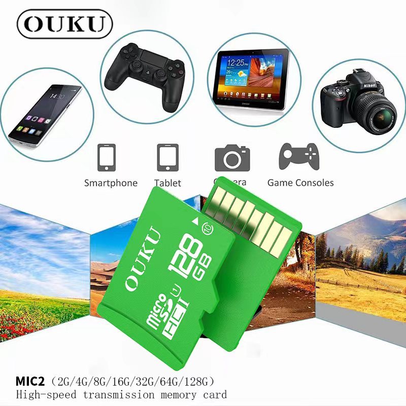 ใหม่!! OUKU MIC2 เมมโมรี่การ์ด Micro SD card Memory Card ( 2GB/4GB/8GB/16GB/32GB/64GB/128GB) พร้อมส่ง