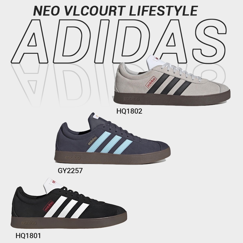 Adidas neo VLCourt Lifestyle hq1802 hq1801 gy2257 คลาสสิค วินเทจ รองเท้าวิ่ง รองเท้าผ้าใบ