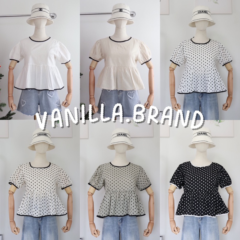 เสื้อแขนตุ๊กตา ดีเทลผูกโบว์หลัง -kn / VB0068