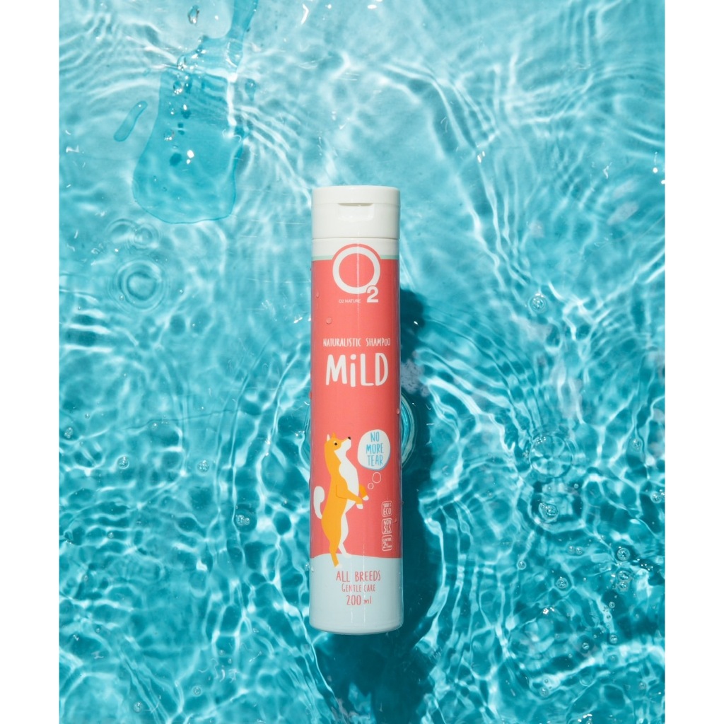 O2 Nature شامبو كلاب لطيف Mild ‏200 مل — صورة 4