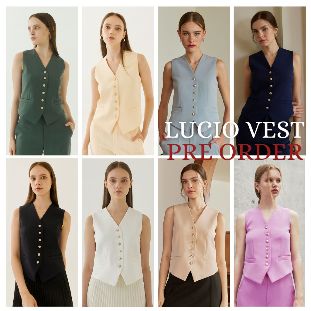 [PRE ORDER] MAVE เสื้อ รุ่น Lucio Vest สี Off white พร้อมส่ง 7 Dec