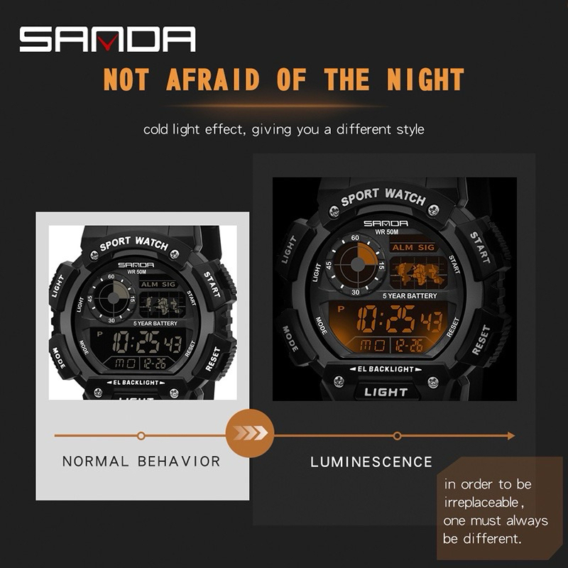 นาฬิกา sanda รุ่น 6009 ของแท้ 💯% มีประกัน !!!