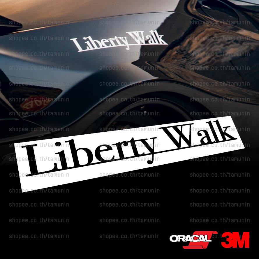 สติ๊กเกอร์ แต่งรถ สำนักแต่ง LIBERTY WALK เส้นล่าง