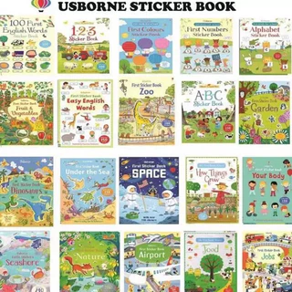 พร้อมส่ง Usborne Sticker English Book สมุดภาพสติ๊กเกอร์ หนังสือสติกเกอร์ติดสนุก สมุดสติกเกอร์ภาษาอังกฤษ