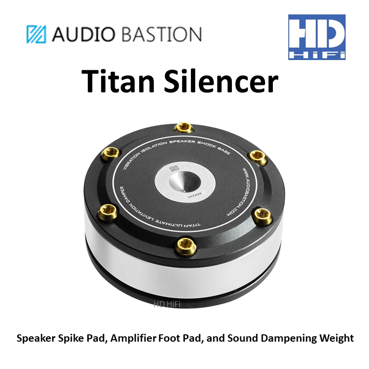 Audio Bastion Titan Silencer : Speaker Spike Pad, Amplifier Foot Pad, and Sound Dampening Weight (PC