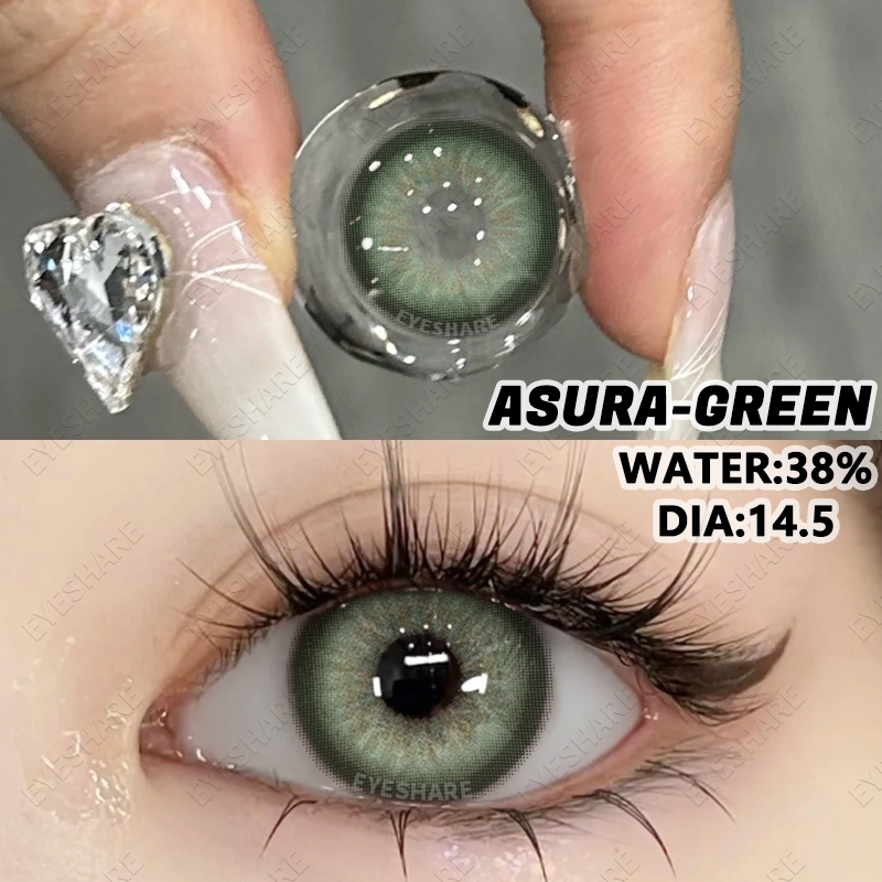 {COD}-Asura คอนแทคเลนส์สีฟ้า 1คู่ 14.5mm Big Eyes เลนส์รายวัน คอนแทคเลนส์สี ใช้ได้ 1 ปี ส่งฟรี - รูปที่ 6
