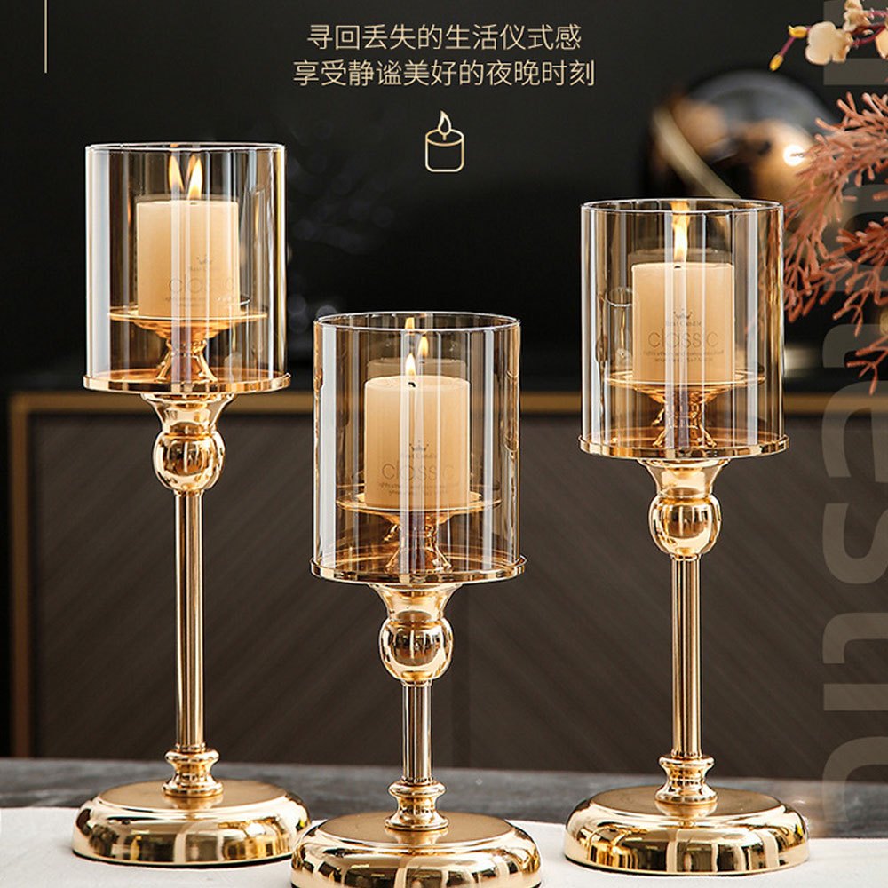 poodoo เชิงเทียน ทรงกลม โมเดิร์น (ไม่รวมเทียน) สําหรับตกแต่งบ้าน หรูหรา เรียบง่าย