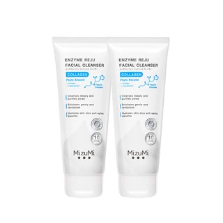 [แพ็คคู่] MizuMi Enzyme Reju Facial Cleanser Collagen 100 ml. วิปโฟมฟองนุ่ม เผยผิวเรียบเนียนนุ่ม ชุ่มชื้น แลดูอ่อนเยาว์