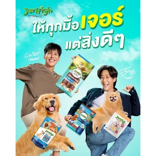 ( 12 ซอง ) Jerhigh Pouch อาหารเปียกสุนัข มีหลายรส ขนาด 120-130 กรัม ( 12 ซอง)